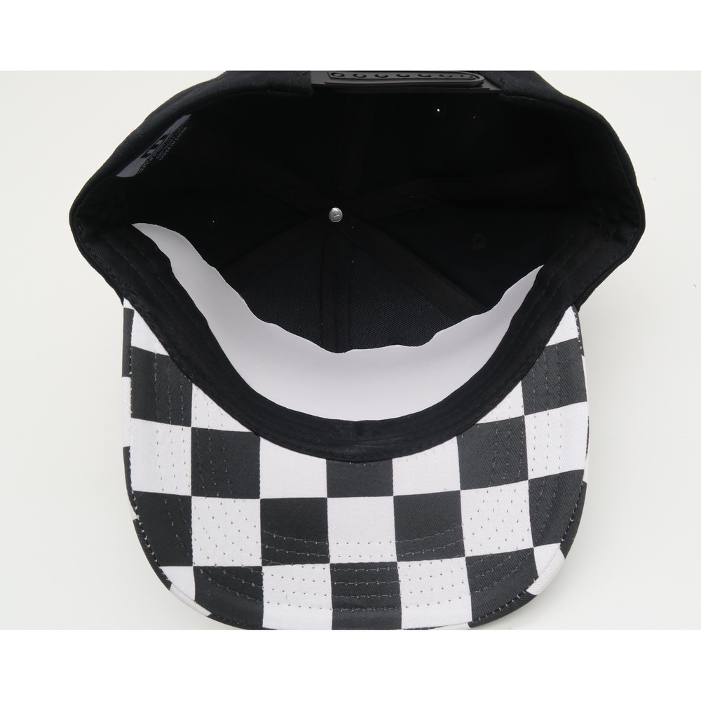 NASCAR Phoenix Raceway Snapback Hat Melonwear Black Checkered Brim Cap Mens OSFM - Picture 5 of 8